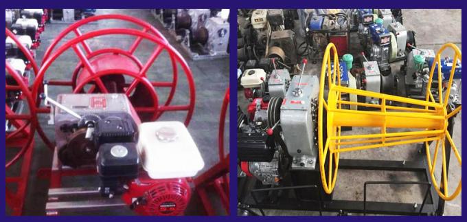 7.5m / Min 50KN طبل سحب ونش كابل ساحبة 1