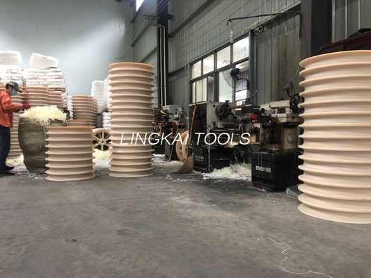508x100mm MC عجلات البكرة مع محامل لكتلة التوتير