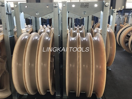 80kN النايلون إحزم خط نقل الموصل كتل التوتير OD660mm